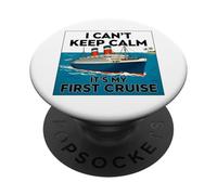 No Puedo Mantener la Calma Es mi Primer Crucero PopSockets PopGrip Adhesivo