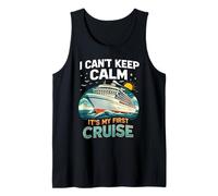 No Puedo Mantener la Calma Es mi Primer Viaje de cumpleaños en Crucero 2026 Camiseta sin Mangas
