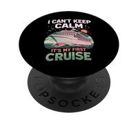 No Puedo Mantener la Calma Es mi Primer Viaje de cumpleaños en Crucero 2026 PopSockets PopGrip Adhesivo