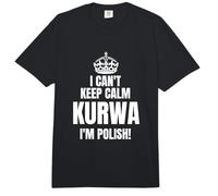 No Puedo Mantener la Calma KURWA Soy Polaco Divertido Regalo Comfort Colors Adult Heavyweight T-Shirt
