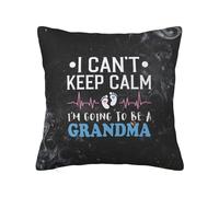 No Puedo Mantener La Calma Voy A Ser Abuela Funda De Almohada Cuadradas Fundas para Almohadones Moderna Funda De Cojín para Dormitorio Jardin Hogar 45X45Cm