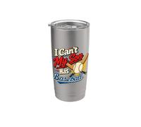 No puedo, mi hijo tiene un humor de padres de béisbol Vaso térmico de acero inoxidable de doble pared