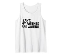 No puedo mis pacientes están esperando internista en medicina interna Camiseta sin Mangas