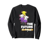 No Puedo Ocultar Mi Orgullo: Axolotl No Binario Sudadera