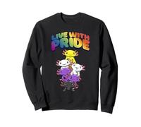 No Puedo Ocultar Mi Orgullo: Axolotl No Binario Y Enby Sudadera
