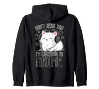 No Puedo oírte, Estoy Escuchando Anime Kitty Sudadera con Capucha