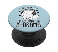 No Puedo oírte, Estoy Escuchando K-Drama, Gracioso PopSockets PopGrip Adhesivo