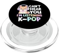 No Puedo oírte, Estoy Escuchando K-Pop Korean Nureongi Dog PopSockets PopGrip para MagSafe