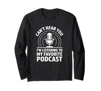 No Puedo oírte, Estoy Escuchando mi Podcast Favorito Manga Larga