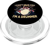 No Puedo oírte, Soy un Baterista, Divertido Tocar la batería PopSockets PopGrip para MagSafe