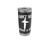 No puedo pero conozco a un chico gracioso Jesucristo Meme Religioso Vaso térmico de acero inoxidable de doble pared