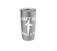 No puedo pero conozco a un chico gracioso Jesucristo Meme Religioso Vaso térmico de acero inoxidable de doble pared
