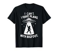 No Puedo Tener Planes con Bigfoot UFO Sasquatch Hombres Mujeres Camiseta