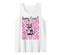 No puedo tener planes con mis ratas, graciosa rata, niña, mamá y ratón Camiseta sin Mangas