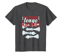 No Puedo Tengo Ajedrez Camiseta, Niños, Jaspeado Oscuro, 3 años