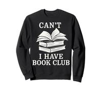 No puedo. Tengo Club de Libros Divertidos Lectura Amantes Lectores Libros Sudadera