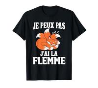 No Puedo Tengo Flema Kitsune Sarcasmo Relajación Camiseta