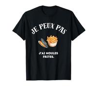 No puedo, tengo mejillones fritos. Camiseta