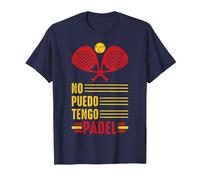 No Puedo Tengo Padel Raqueta De Pádel Padelista Divertida Camiseta, Hombre, Azul Marino, 4XL