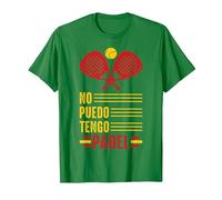 No Puedo Tengo Padel Raqueta De Pádel Padelista Divertida Camiseta, Hombre, Verde Kelly, XL