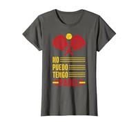 No Puedo Tengo Padel Raqueta De Pádel Padelista Divertida Camiseta, Mujer, Asfalto, 3XL