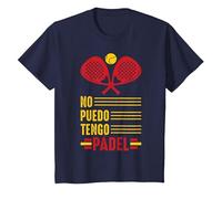 No Puedo Tengo Padel Raqueta De Pádel Padelista Divertida Camiseta, Niños, Azul Marino, 10 años