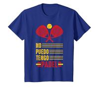 No Puedo Tengo Padel Raqueta De Pádel Padelista Divertida Camiseta, Niños, Azul Real, 4 años