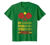 No Puedo Tengo Padel Raqueta De Pádel Padelista Divertida Camiseta, Niños, Verde Kelly, 10 años