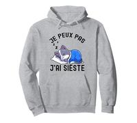 No Puedo Tengo Siesta Humor Dormir Gato Divertido Sudadera con Capucha