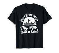 No Puedo Trabajar Hoy Mi Brazo está en un Yeso - Pesca Divertida Camiseta
