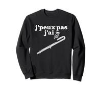 "No puedo" Un Humor Flauta o Chiste Flautista di Flauta Alta Sudadera