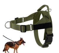 No Pull Adjustable Dog Harness Cordless Breathable (Green, S)