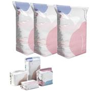 No-Pump Vacuum Storage Bags, Life Space Creator Storage Bags, Reusable 3D Cube Space Saving Compression Bag for Home Travel Organization (80 * 100 * 32cm)