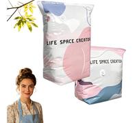 No-Pump Vacuum Storage Bags - Press and Seal, No Pump Needed, Reusable Space Saving Compression Bags, Moisture and Dust Proof Vacuum Storage Bag For Clothes, Perfect For Bulky Bedding (S+M)