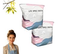 No-Pump Vacuum Storage Bags - Press and Seal, No Pump Needed, Reusable Space Saving Compression Bags, Moisture and Dust Proof Vacuum Storage Bag For Clothes, Perfect For Bulky Bedding (2S)