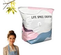 No-Pump Vacuum Storage Bags - Press and Seal, No Pump Needed, Reusable Space Saving Compression Bags, Moisture and Dust Proof Vacuum Storage Bag For Clothes, Perfect For Bulky Bedding (S)