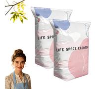 No-Pump Vacuum Storage Bags - Press and Seal, No Pump Needed, Reusable Space Saving Compression Bags, Moisture and Dust Proof Vacuum Storage Bag For Clothes, Perfect For Bulky Bedding (2M)