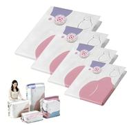 No Pump Vacuum Storage Bags, Press & Seal Space Saver Compression Bag for Clothes, Comforters, Blankets, Bedding (ALL)