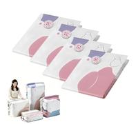 No Pump Vacuum Storage Bags, Press & Seal Space Saver Compression Bag for Clothes, Comforters, Blankets, Bedding (X-Large)