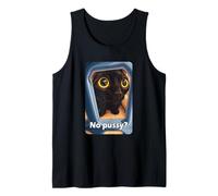 No Pussy? Funny Pussy Meme Adult Joke Pussy Cat Meme Joke Camiseta sin Mangas