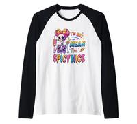 No Quiero Decir Que Sea un Bonito Esqueleto Picante Camiseta Manga Raglan