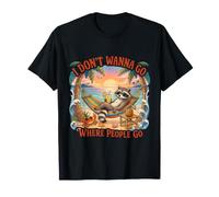 No Quiero IR a Donde la Gente Vaya Divertidas Vacaciones introvertidas Camiseta