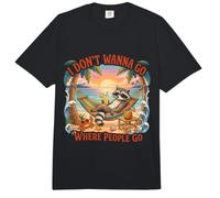 No Quiero IR a Donde la Gente Vaya Divertidas Vacaciones introvertidas Comfort Colors Adult Heavyweight T-Shirt