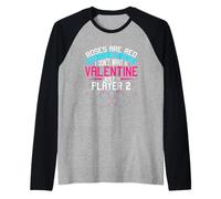 No quiero un San Valentín solo un jugador 2 Diversión para jugadores Camiseta Manga Raglan