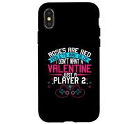 No quiero un San Valentín solo un jugador 2 Diversión para jugadores Carcasa para iPhone X/XS