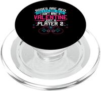 No quiero un San Valentín solo un jugador 2 Diversión para jugadores PopSockets PopGrip para MagSafe