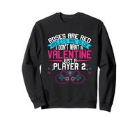 No quiero un San Valentín solo un jugador 2 Diversión para jugadores Sudadera