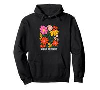 No Rain No Flowers Inspiradora Cita Floral Uplifting Y2K Sudadera con Capucha