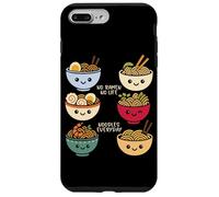 No Ramen No Life Noodles - Cuenco diario de sopa de fideos ramen Carcasa para iPhone 7 Plus/8 Plus