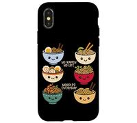 No Ramen No Life Noodles - Cuenco diario de sopa de fideos ramen Carcasa para iPhone X/XS